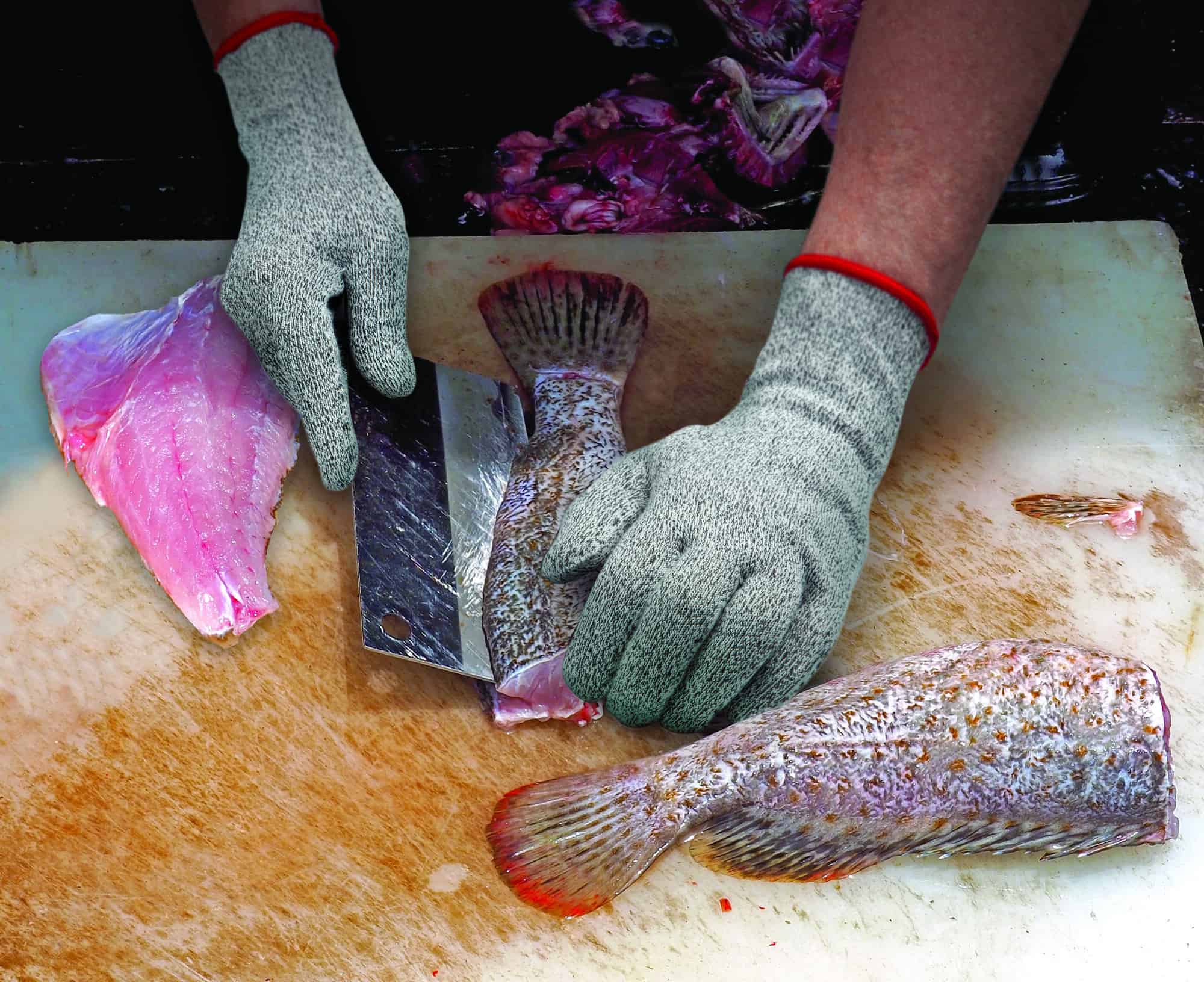 Guanti antitaglio maglia uso alimentare Showa